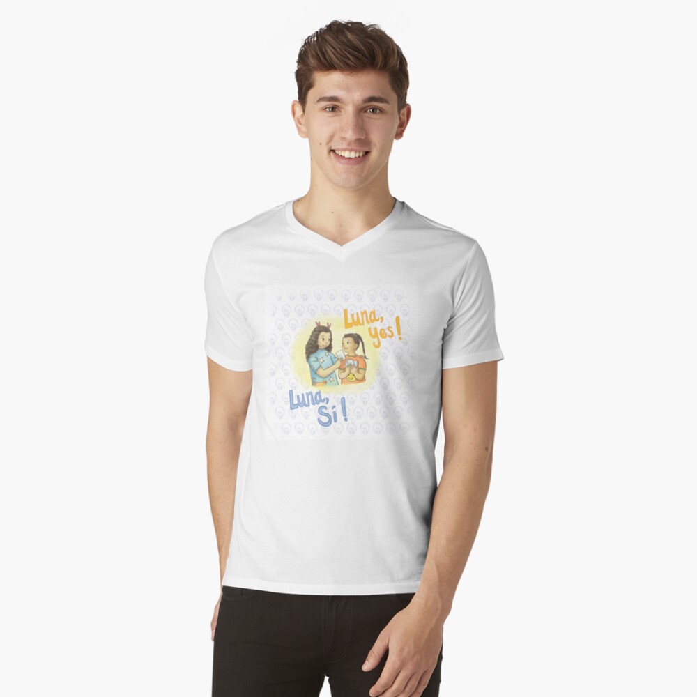 Item preview, V-Neck T-Shirt designed and sold by lunayeslunasi.