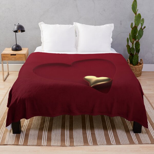 Item preview, Golden heart in red heart designed and sold by lathspell.