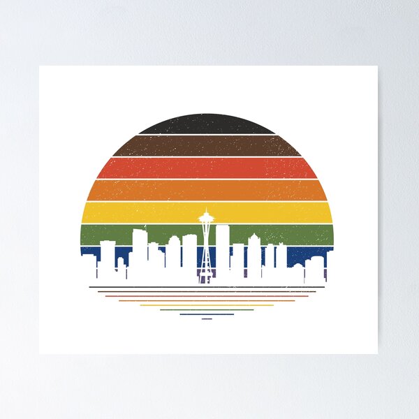 Item preview, Orgullo retro de Seattle designed and sold by lavenderhearts.