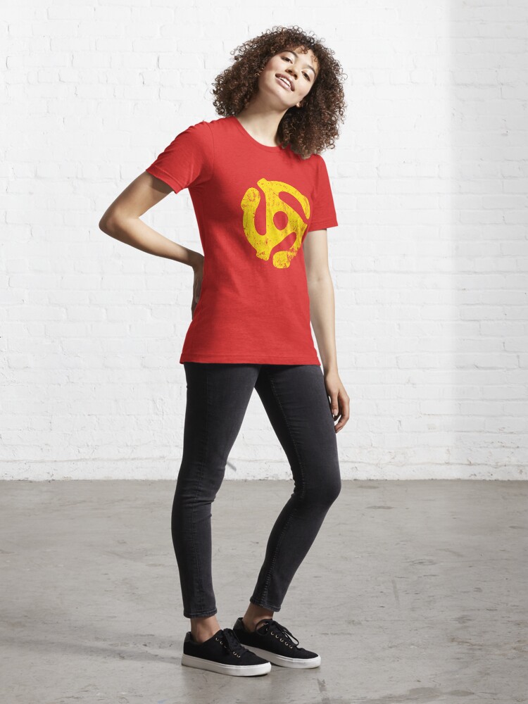 Thumbnail 4 of 7, Essential T-Shirt, 45 RPM Record adapter Tee designed and sold by boscotjones.