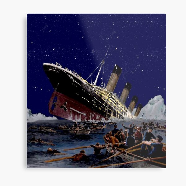 The Tragedy of the Titanic Metal Print