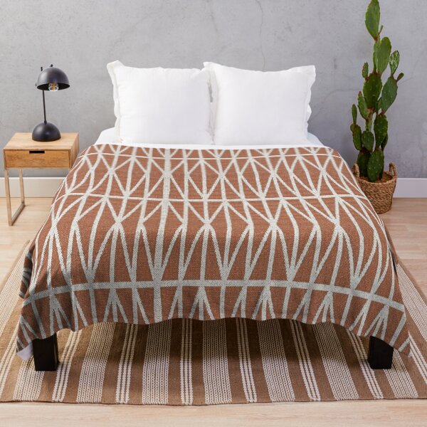 Item preview, Contemporer Orange Diamond Ikat, Scandinavian Ethnic Aztec Pattern designed and sold by MyArt23.