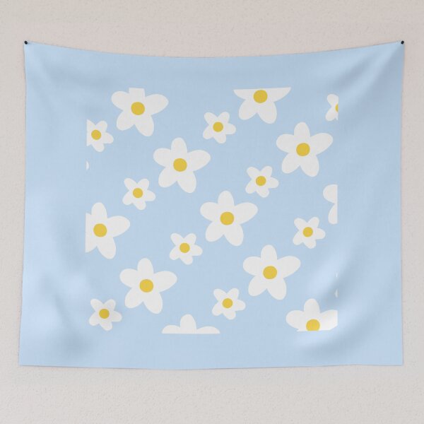 Item preview, White Daisy Flower Pattern designed and sold by fabibar.