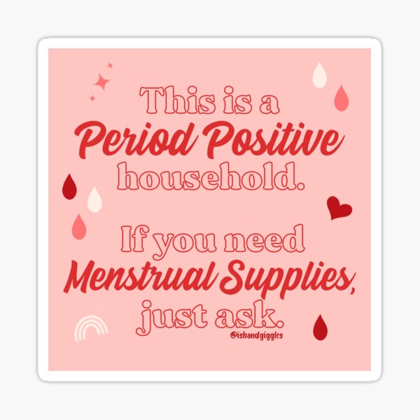 Item preview, Period Positive Bathroom Sign designed and sold by Ish and Giggles.