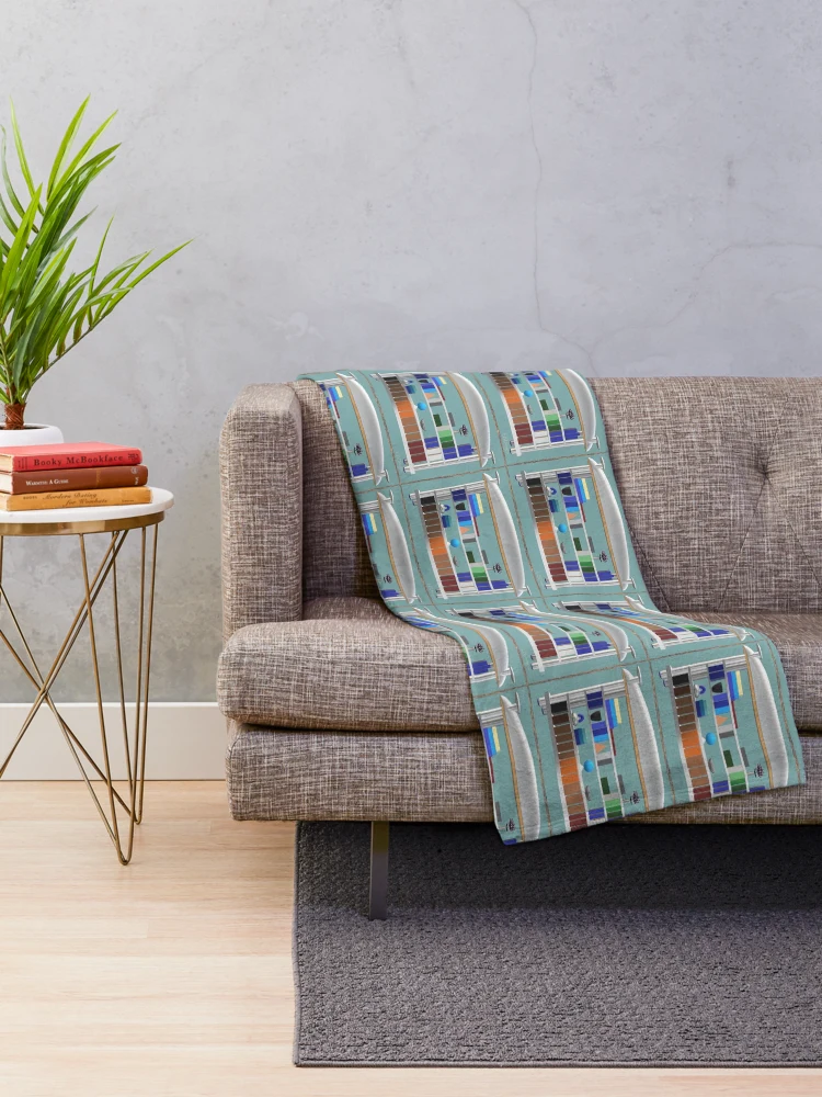 Thumbnail 2 of 6, Throw Blanket, Spring Library Bookcase designed and sold by RBLBDesigns.