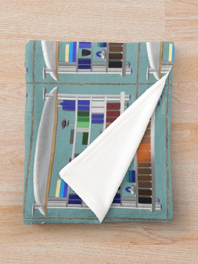 Thumbnail 3 of 6, Throw Blanket, Spring Library Bookcase designed and sold by RBLBDesigns.