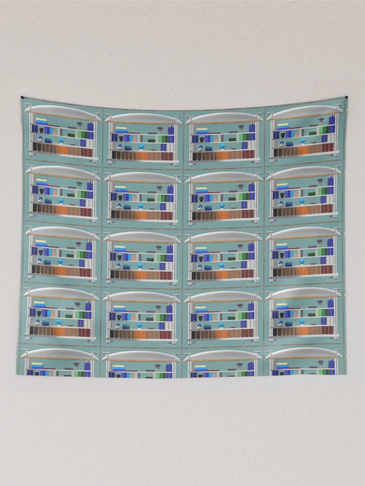 Thumbnail 2 of 3, Tapestry, Spring Library Bookcase designed and sold by RBLBDesigns.