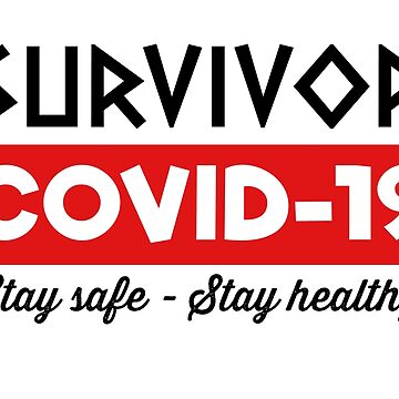 Artwork thumbnail, Survivor Covid-19 (White) by VkScript