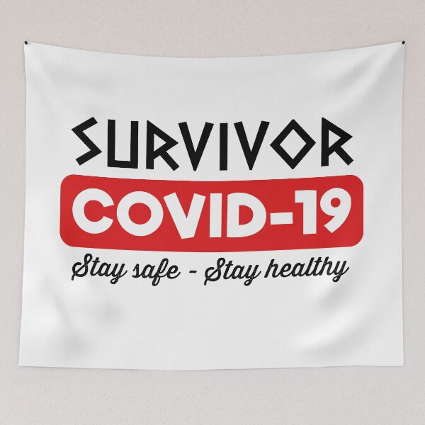 Item preview, Survivor Covid-19 (White) designed and sold by VkScript.