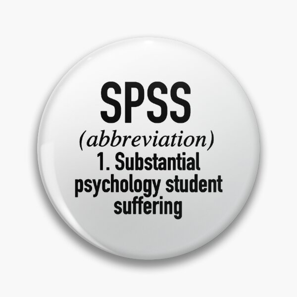 Item preview, SPSS- Substantial Psychology Student Suffering black- Psychology Design designed and sold by Psychologist's Inventory.