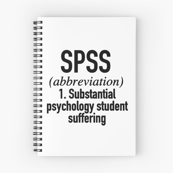 Item preview, SPSS- Substantial Psychology Student Suffering black- Psychology Design designed and sold by Psychologist's Inventory.