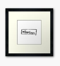 untraditional freehand ink Framed Print
