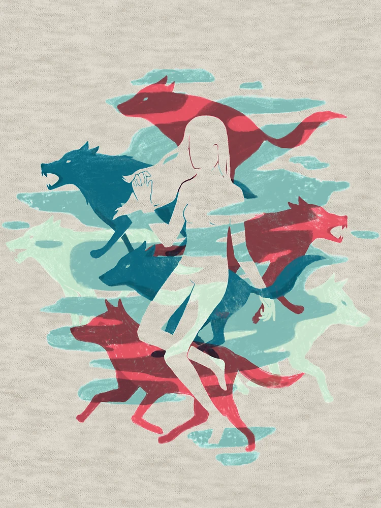 Thumbnail 6 of 6, Zipped Hoodie, Wolves designed and sold by Reno Nogaj.