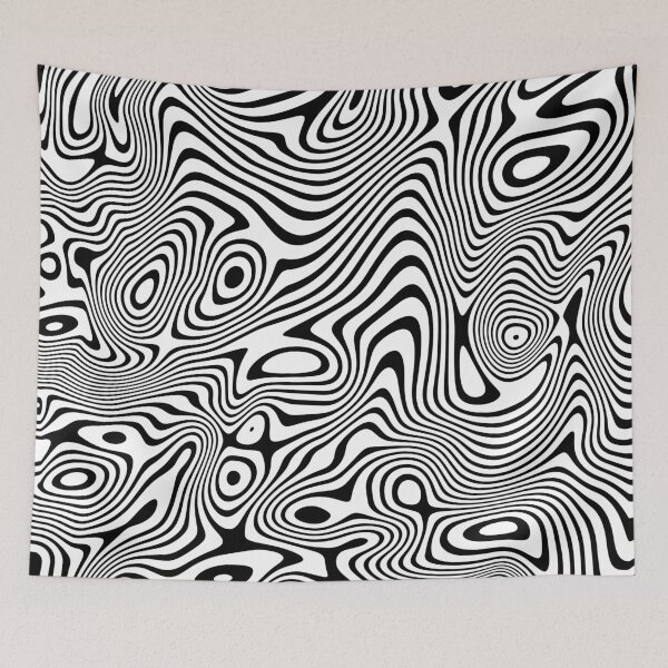 Item preview, Geometric psychedelic ripple pattern #5 designed and sold by Achily.