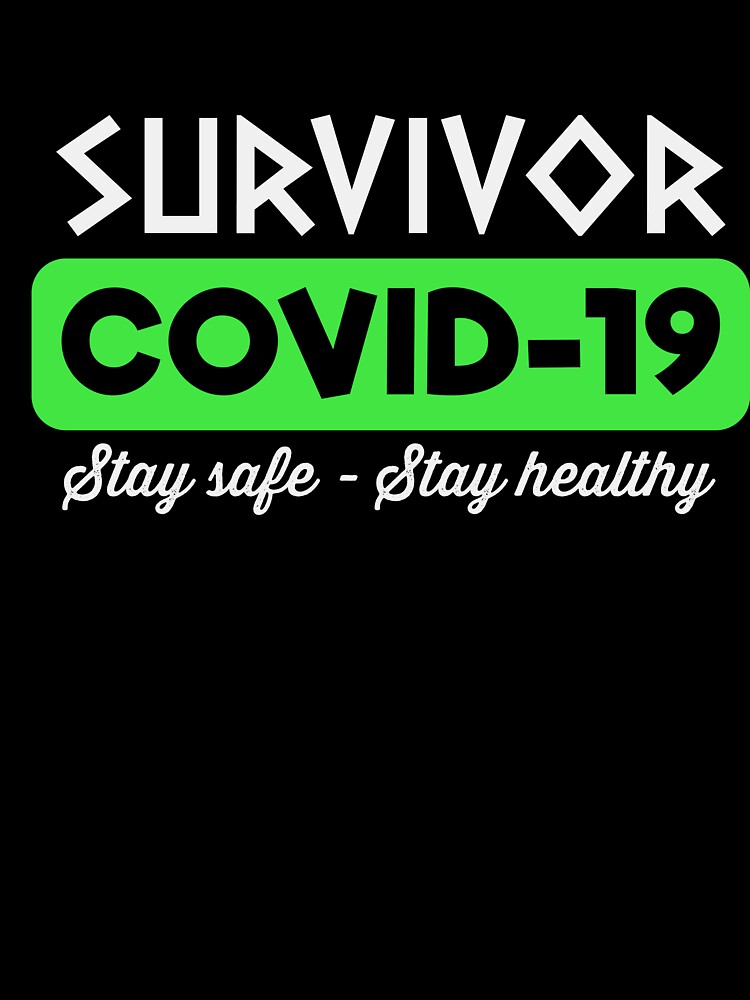 Thumbnail 7 of 7, Oversized T-Shirt, Survivor Covid-19 (Black) designed and sold by VkScript.
