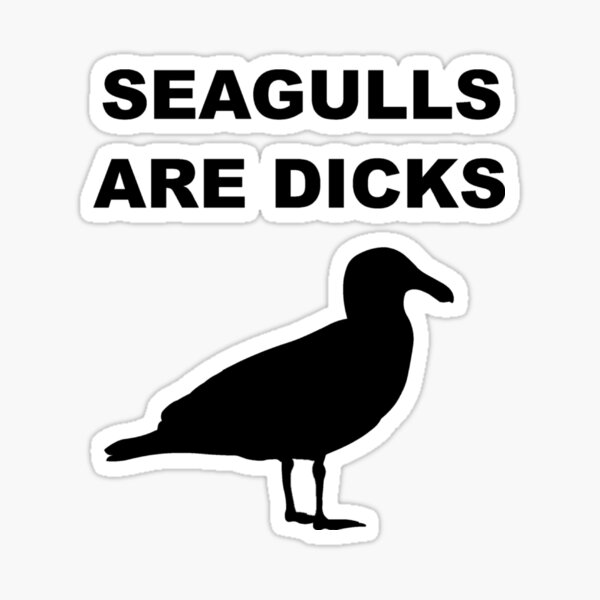 Seagulls Are Dicks Sticker