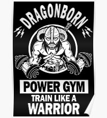 Dragonborn Power Gym Poster