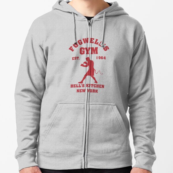 Fogwell's Gym Box the Devil Zipped Hoodie