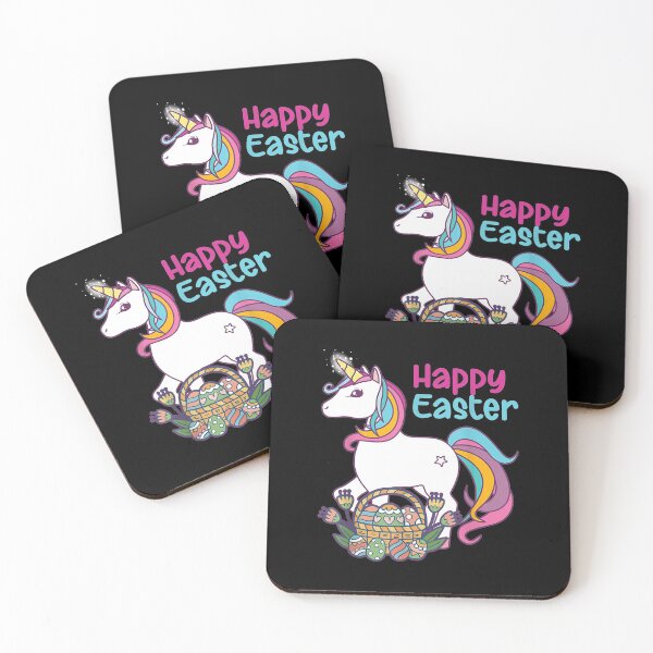 Item preview, Happy Easter with Unicorn and Easter Egg for Girls Kids Boys  designed and sold by FeuFire.
