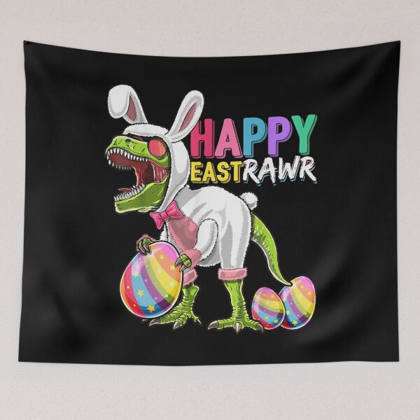 Item preview, Happy Eastrawr T Rex Dinosaur Easter Bunny Egg Costume Kids designed and sold by FeuFire.