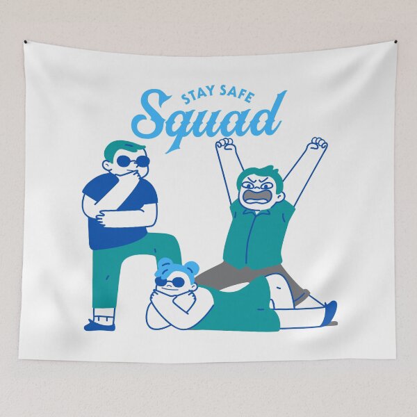 Item preview, Stay Safe Squad designed and sold by Nathalie Aynié.