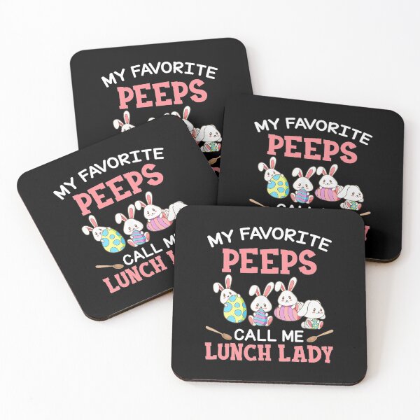 Item preview, My Favorite Peeps Call Me Lunch Lady Bunny Easter Day  designed and sold by FeuFire.
