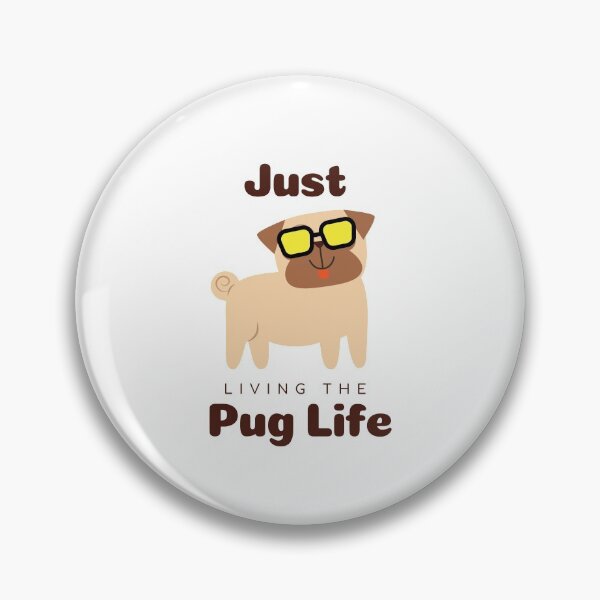 Item preview, Animal dog bp - just living the pug life - funny dog designed and sold by youngdstag.