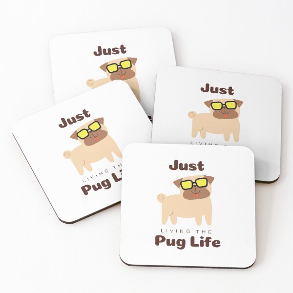 Item preview, Animal dog bp - just living the pug life - funny dog designed and sold by youngdstag.