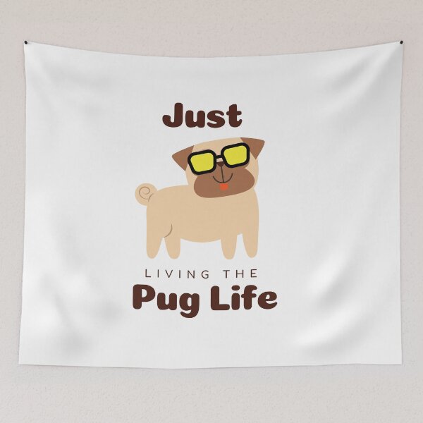 Item preview, Animal dog bp - just living the pug life - funny dog designed and sold by youngdstag.