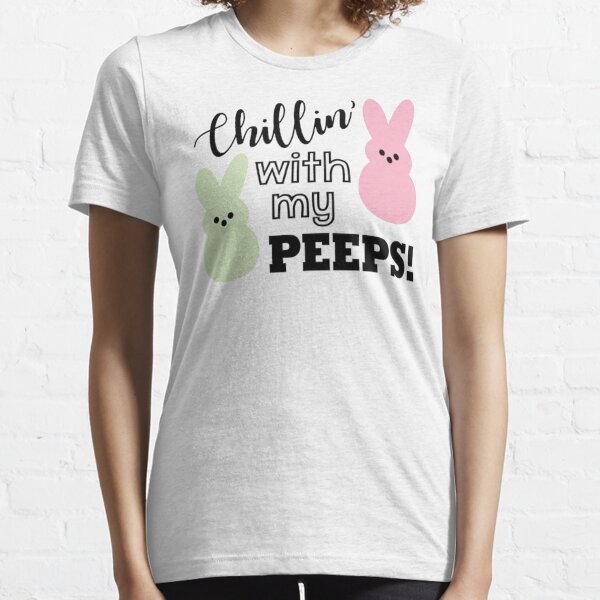 Funny Easter Day Shirt Gift For Kids Womens Boy Tshirt Chillin With My Peep...