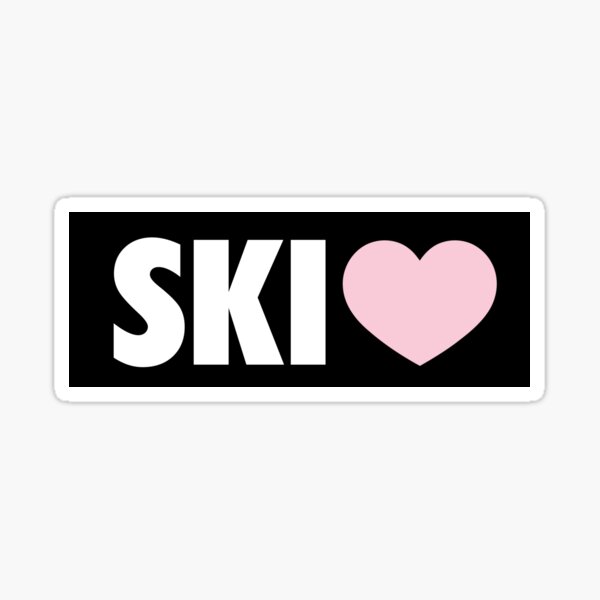 Skiing Sticker