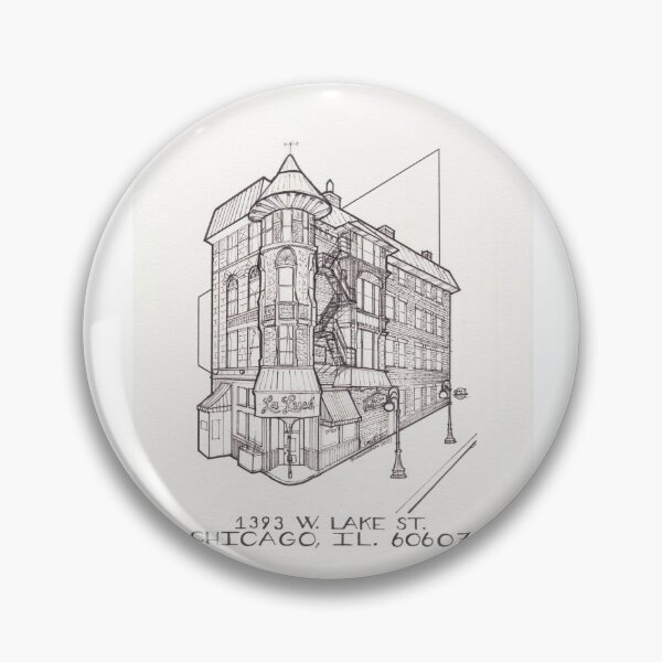 Item preview, Chicago Small Building #16 - West Loop (Black and White) designed and sold by chaszmathieu.
