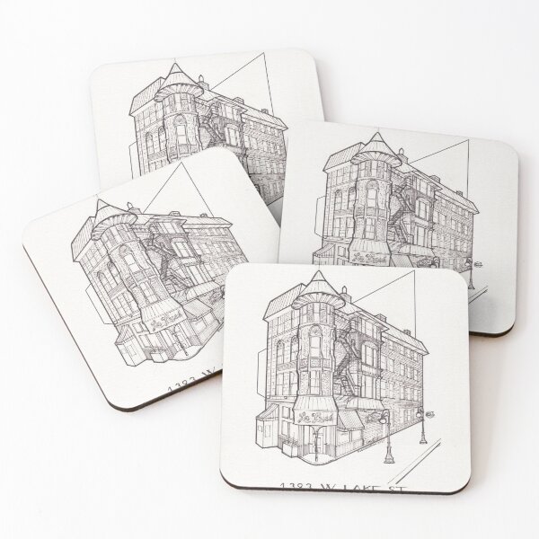 Item preview, Chicago Small Building #16 - West Loop (Black and White) designed and sold by chaszmathieu.