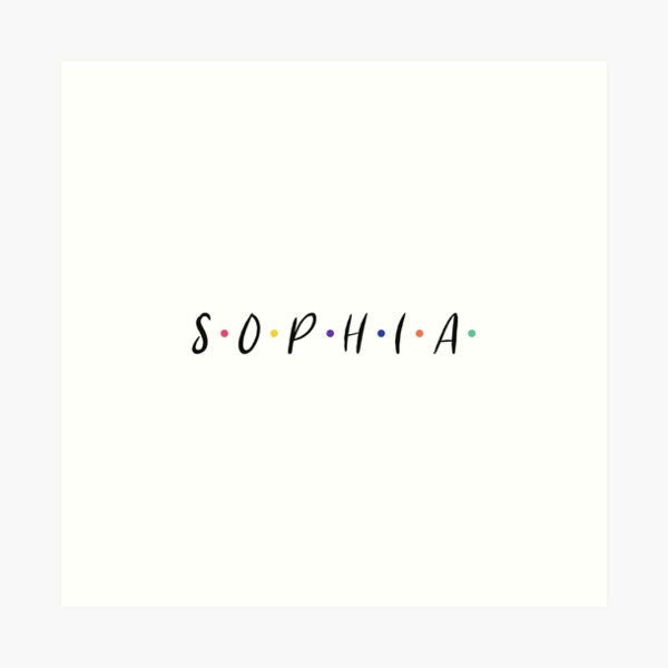 Sophia Name Art Prints Redbubble