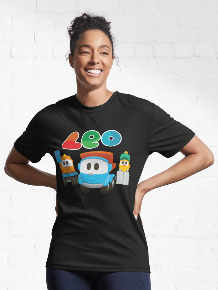 Kinder T-Shirt for Sale mit Leo den Truck, Lifty und Scoop von