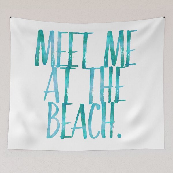 Item preview, Beautiful watercolor drawing of an inspiring beach quotation designed and sold by SilverSpiral.