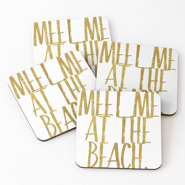 Item preview, Metallic gold inspired coastal quote. designed and sold by SilverSpiral.
