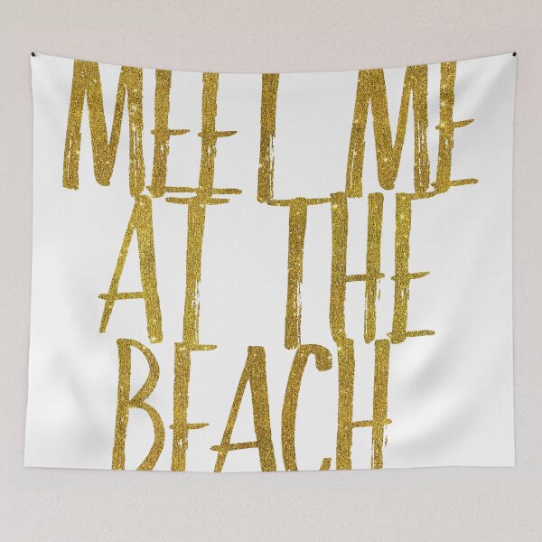 Item preview, Metallic gold inspired coastal quote. designed and sold by SilverSpiral.
