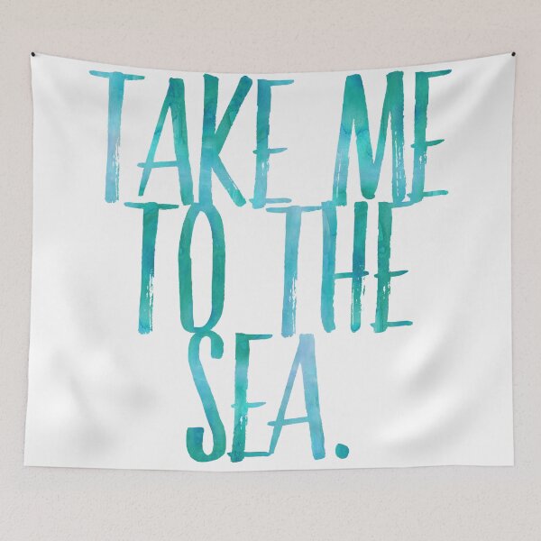 Item preview, Inspirational beach quote in beautiful watercolor designed and sold by SilverSpiral.