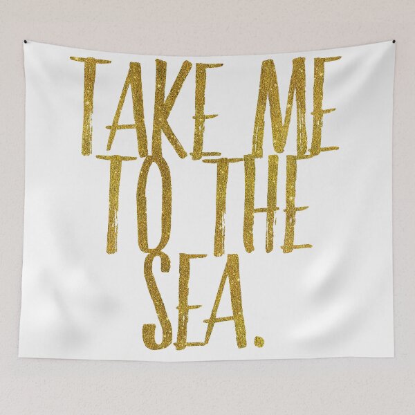 Item preview, Beautiful watercolor inspired beach quote designed and sold by SilverSpiral.