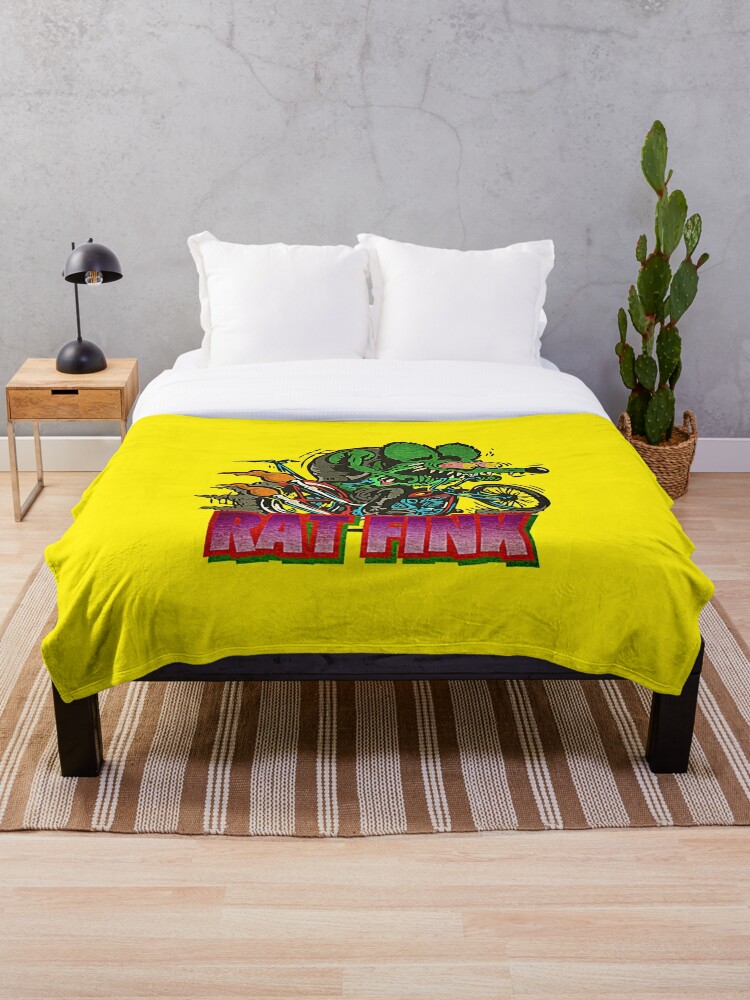 Classic Rat Fink T-Shirt | Throw Blanket