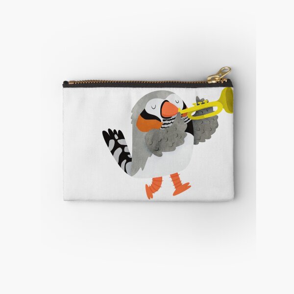Item preview, Zebra Finch Playing A Trumpet designed and sold by Claire Stamper.