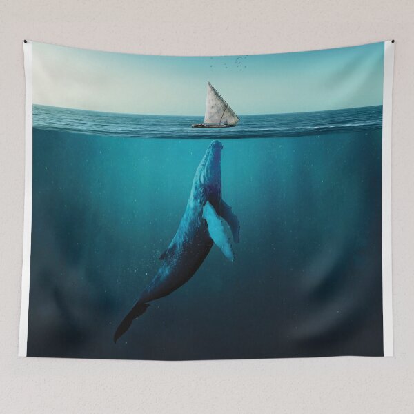 Item preview, Whale Wall Art designed and sold by SurfolioPrints.