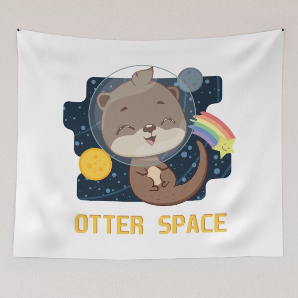 Item preview, Otter space pun designed and sold by GazingNeko.