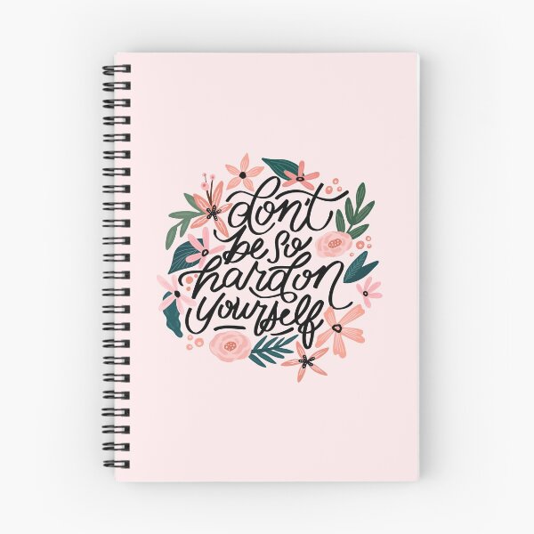 Item preview, Don’t Be So Hard on Yourself Flower Quote designed and sold by twinklestrokes.