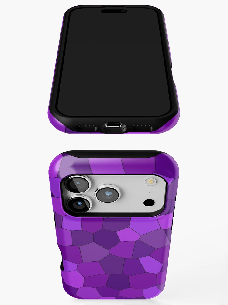 Thumbnail 3 of 4, iPhone Case, Purple Color Pattern designed and sold by MagicSpread.