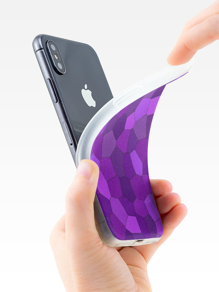 Thumbnail 4 of 5, iPhone Case, Purple Color Pattern designed and sold by MagicSpread.