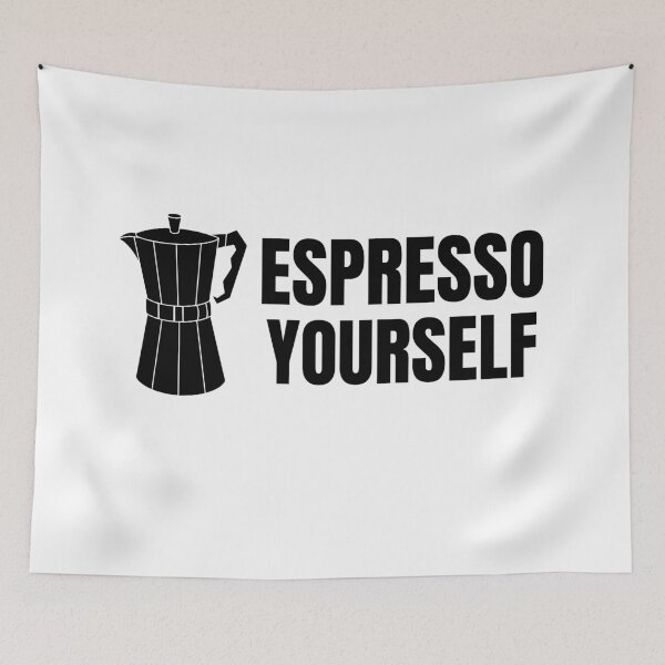 Item preview, Espresso yourself - coffee lover design designed and sold by Gerhanj.