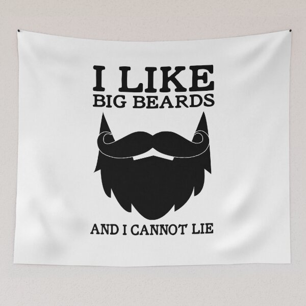 Item preview,  I Like Big Beards And I Cannot Lie Funny Beard Slogan designed and sold by sillyquestions.