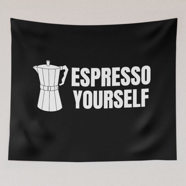 Item preview, Espresso yourself - coffee lover design designed and sold by Gerhanj.